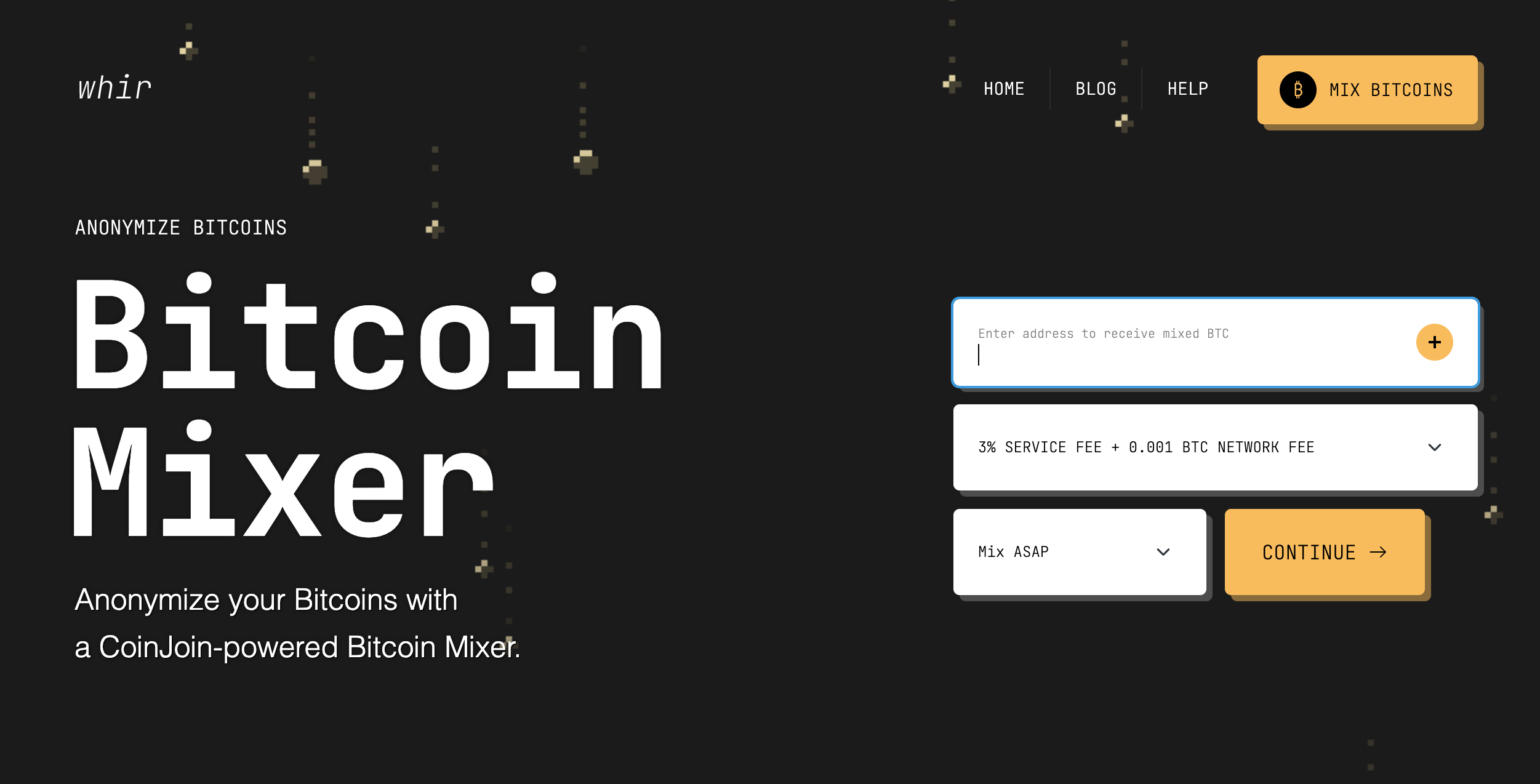 Whir Bitcoin Mixer - Secure Crypto Tumbler